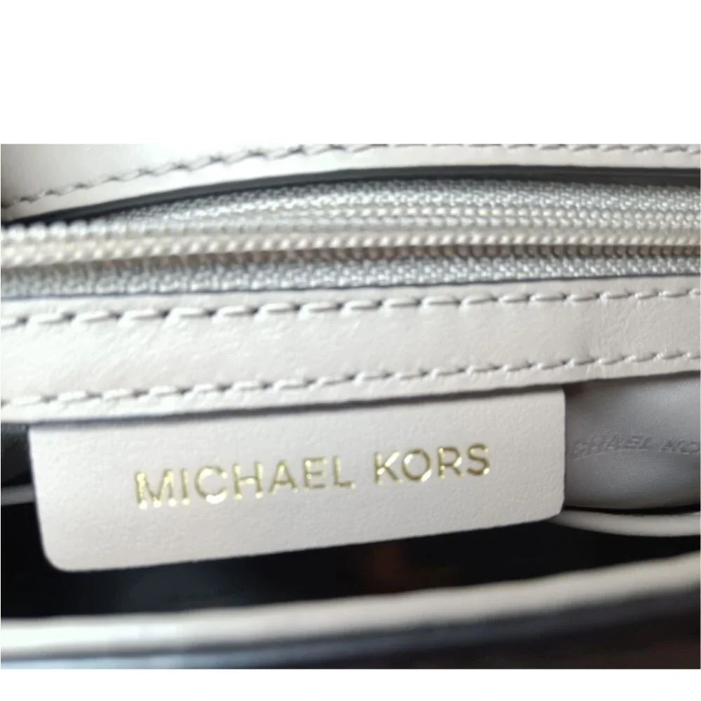 Michael kors Whitney Large Satchel Top Handle Leather Handbag Retail $348